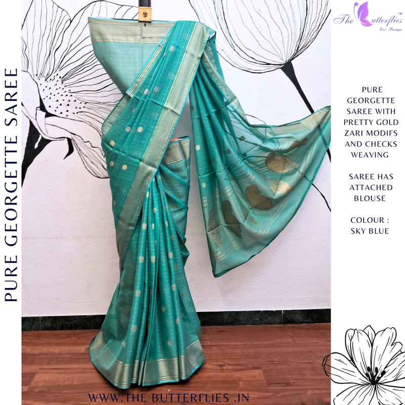 PURE GEORGETTE SAREE VFLSGRS23927 PURE GEORGETTE SAREE VFLSGRS23927