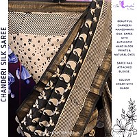 Chanderi Maheshwari Silk Saree SHPSCDS24503