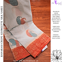 BANARASI CREPE GEORGETTE SILK SAREE  SFHSCRE24601