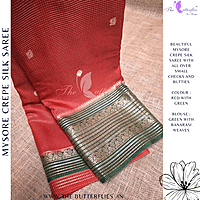 CREPE SILK SAREE NISSCRE24667