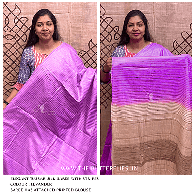 PURE TUSSER SILK SAREE YBRSTES24715