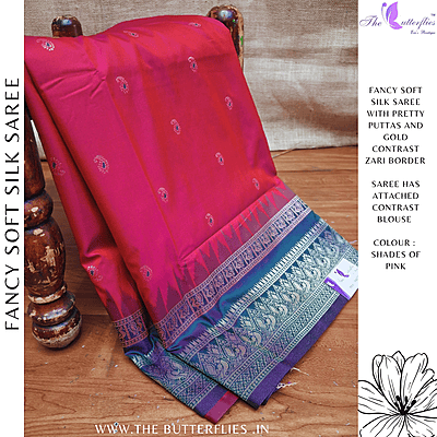 FANCY SOFT SILK SAREE MHTSSIL24832