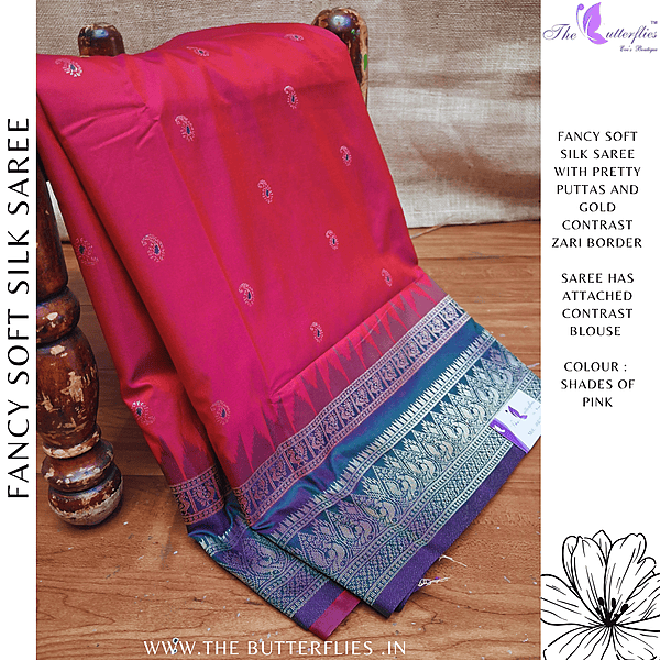 FANCY SOFT SILK SAREE MHTSSIL24832