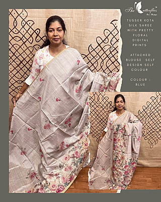KOTA TUSSER SILK SAREE KKISKOT25156