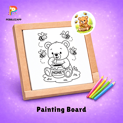 Teddy Bear with Honey Coloring