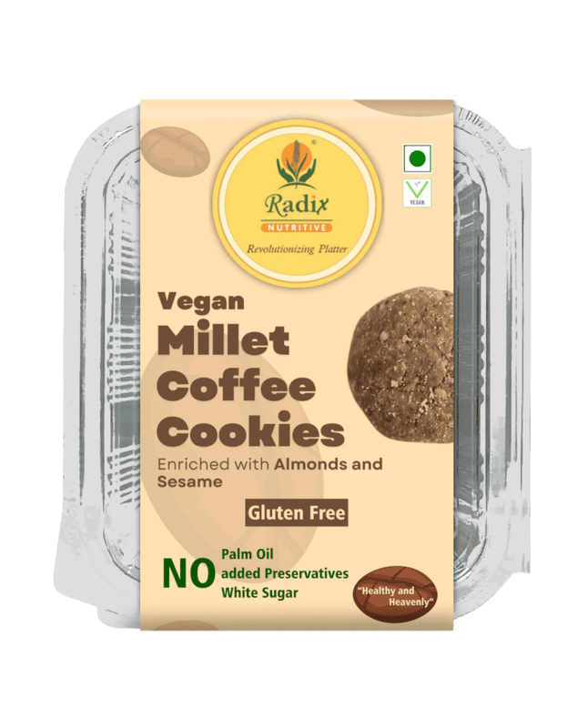 Millet Coffee Cookies - 200 g | Vegan | Gluten Free