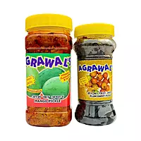 AGRAWAL'S Mango and Plum Sweet Pickle Combo 650 GMS