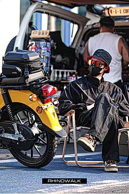 Rhinowalk 12-18L Motorcycle Hard Shell Tail Bag