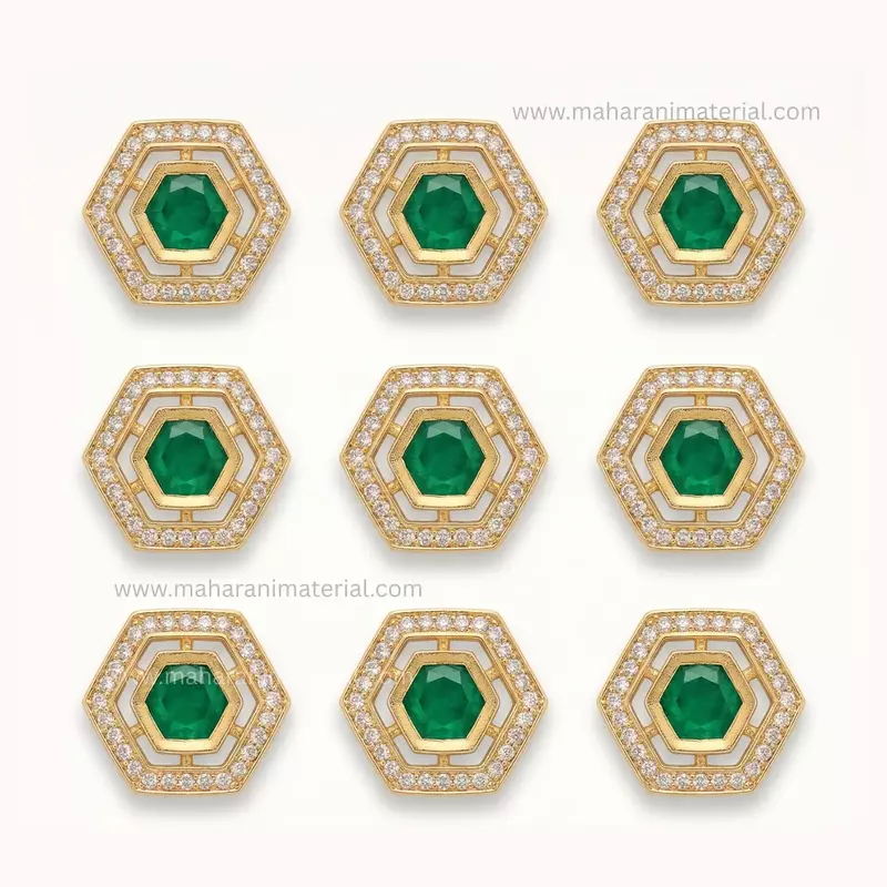 Diamond Kundan Hex