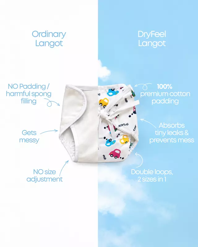 Cotton Dry Feel Padded Langot Pack of 7