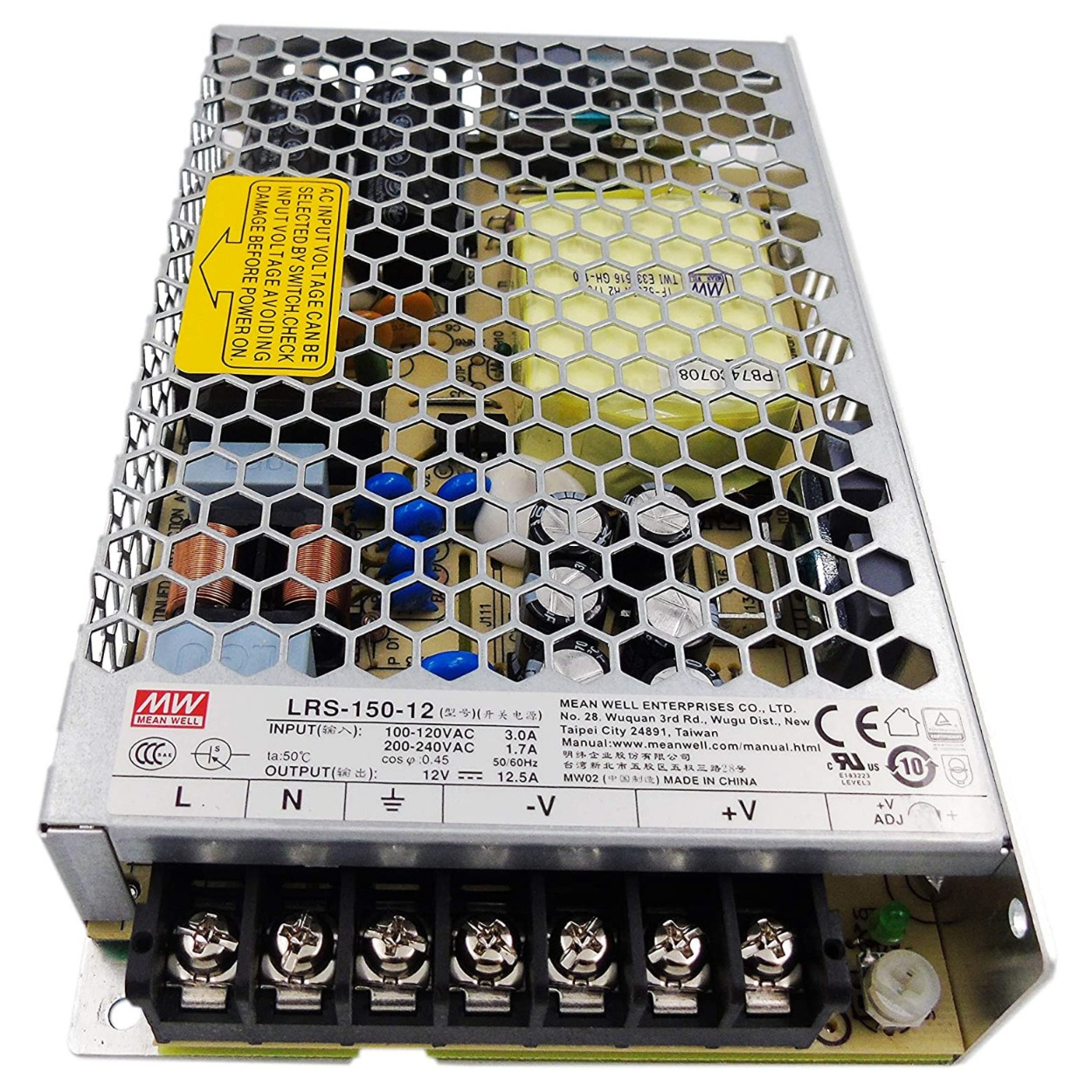 LRS-150-12 Mean Well 12V 12.5A 150W Metal Power Supply SMPS