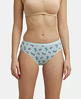 Jockey High Coverage Super Combed Cotton Hipster With Ultrasoft Exposed Waistband and StayFresh Treatment - Light Prints (Pack of 3) - 1523