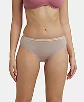 Jockey High Coverage Super Combed Cotton Hipster With Ultrasoft Exposed Waistband and StayFresh Treatment -  Light Assorted (Pack of 3) - 1523