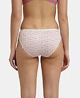 Jockey Medium Coverage Super Combed Cotton Bikini With Exposed Waistband and StayFresh Treatment - Light Prints (Pack of 3) - 1525