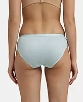 Jockey Medium Coverage Super Combed Cotton Bikini With Exposed Waistband and StayFresh Treatment - Light Assorted (Pack of 3) - 1525