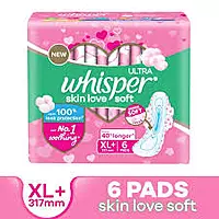 WHISPER ULTRA SOFT XL+ 6PAD