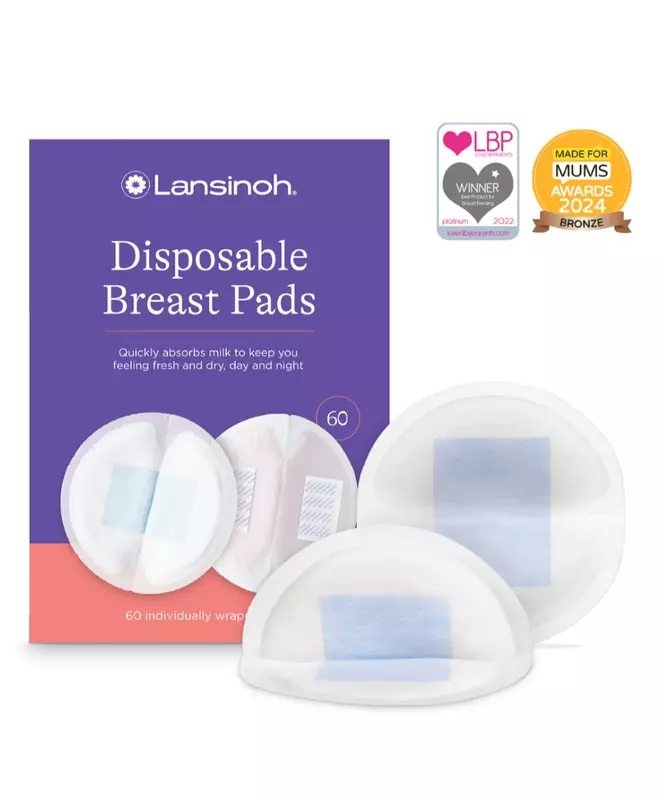Lansinoh Disposable Nursing Pads Honeycomb 60ct UK