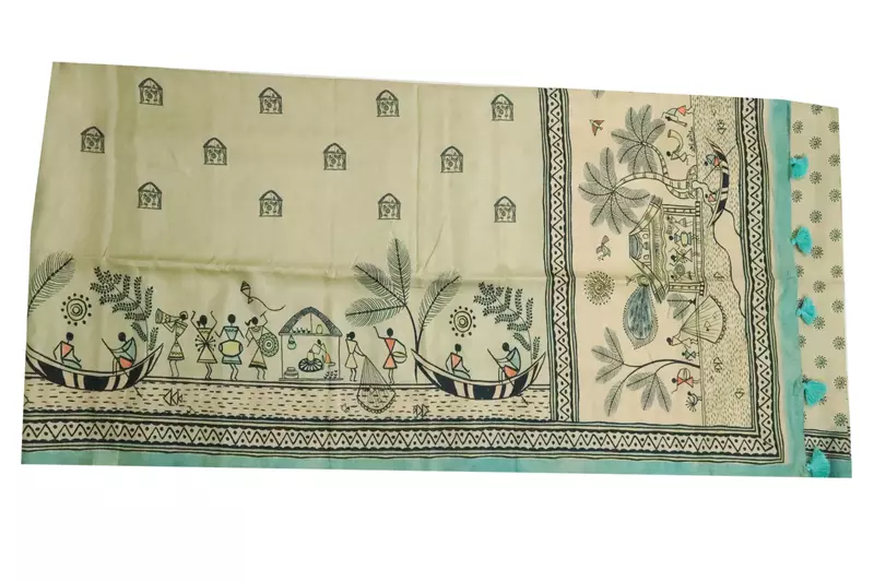 Warli Print Saree