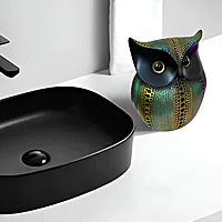 Eelika Multicolor Classic Owl Showpiece for Home Decor – 6 Inch - Resin
