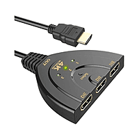 4K Ultra HD HDMI 3×1 Switch – Pigtail Design with 50cm HDMI Cables