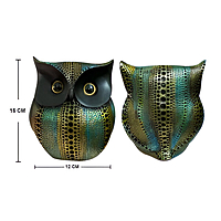 Eelika Multicolor Classic Owl Showpiece for Home Decor – 6 Inch - Resin