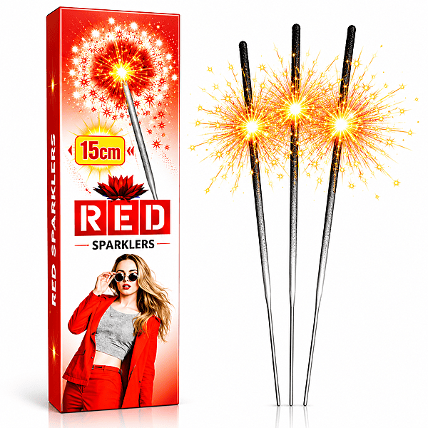 15CM - Red Sparklers