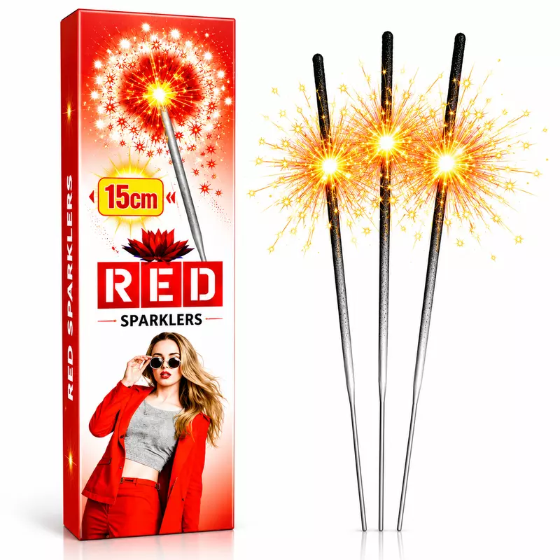 15CM - Red Sparklers