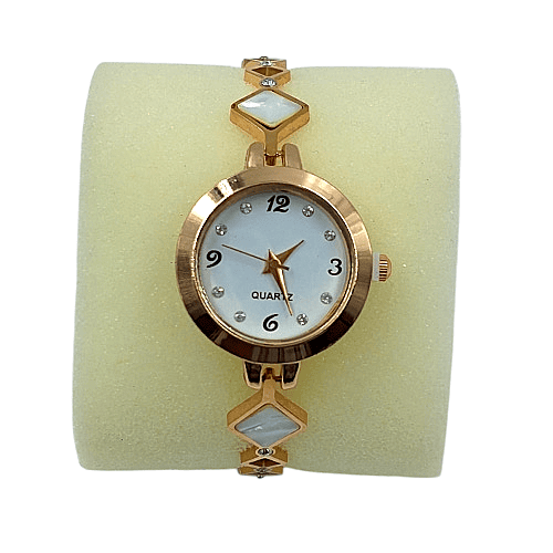 Elegant Rose Gold Square Bracelet Watch for Women - Analog Quartz