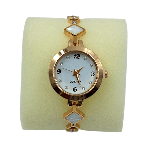 Elegant Rose Gold Square Bracelet Watch for Women - Analog Quartz