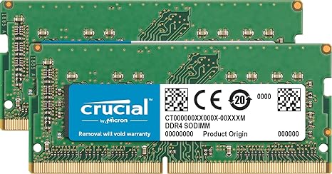 Crucial RAM 8GB DDR4 3200MHz CL22 (or 2933MHz or 2666MHz) Laptop Memory CT8G4SFRA32A