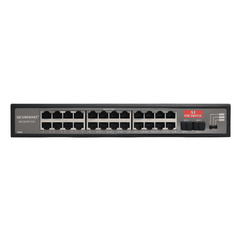 Secure Net POE Switch 24 PORT -S-Giga SW 1024 K-2UG-2F