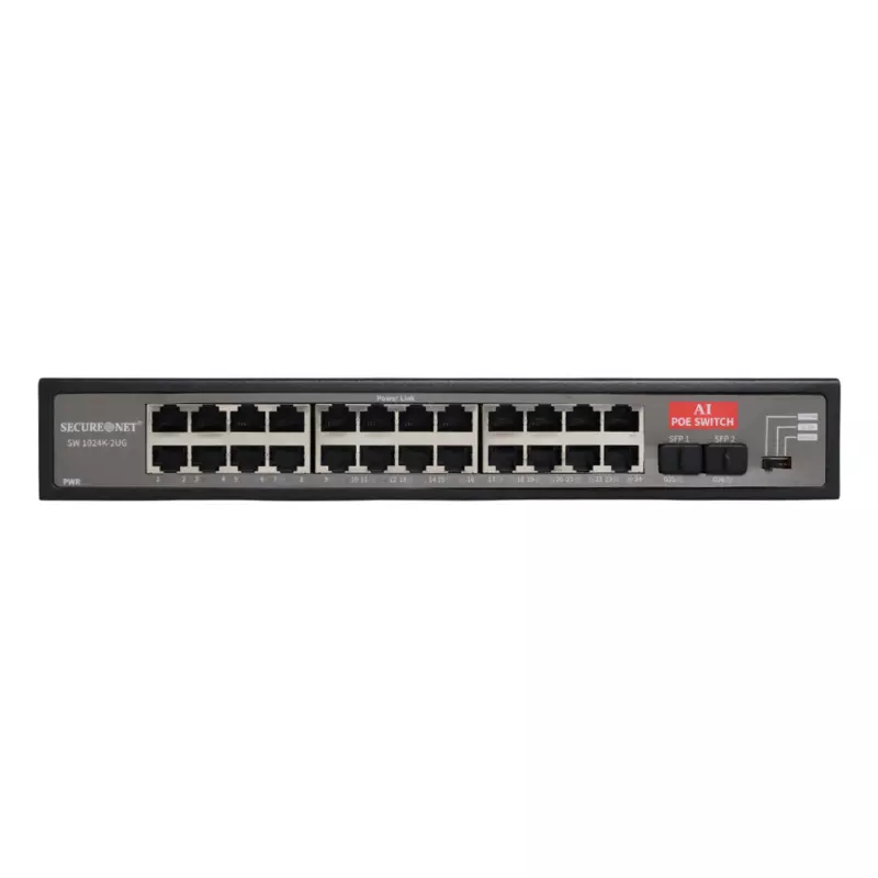 Secure Net POE Switch 24 PORT -S-Giga SW 1024 K-2UG-2F