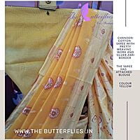 CHANDERI  COTTON SILK SAREE MLNSCDS22903