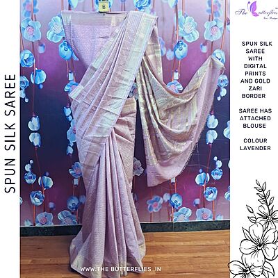 BEAUTIFUL SPUN SILK SAREE  SRCSFSC24535