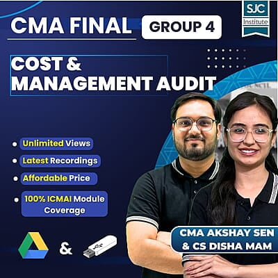 CMA Final Cost & Management Audit (Group 4) By CMA Akshay Sen & CS Disha Mam CMA Final Cost & Management Audit (Group 4) By CMA Akshay Sen & CS Disha Mam