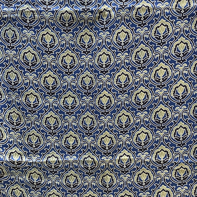 Mashru Silk Ajrakh Print #16