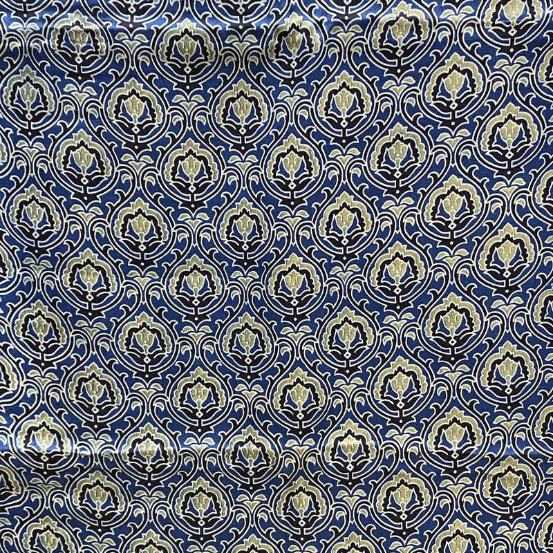 Mashru Silk Ajrakh Print #16