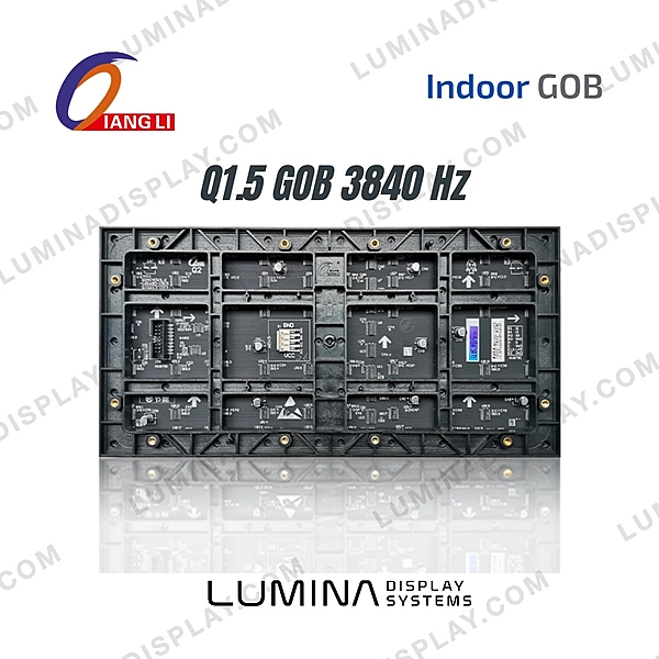 Qiangli Q1.5 MPro P1.5 indoor GOB LED module 320 x 160 mm, 3840 Hz – Lumina Display Systems