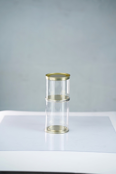 CLEAR TIN JARS - 300 ML