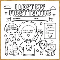 I Lost My First Tooth – Colour & Frame Kit
