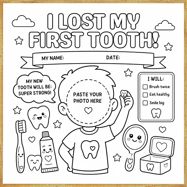 I Lost My First Tooth – Colour & Frame Kit