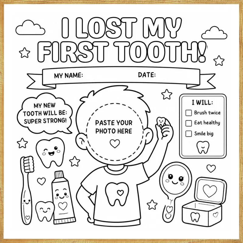 I Lost My First Tooth – Colour & Frame Kit