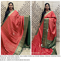 CREPE SILK SAREE NISSCRE24667