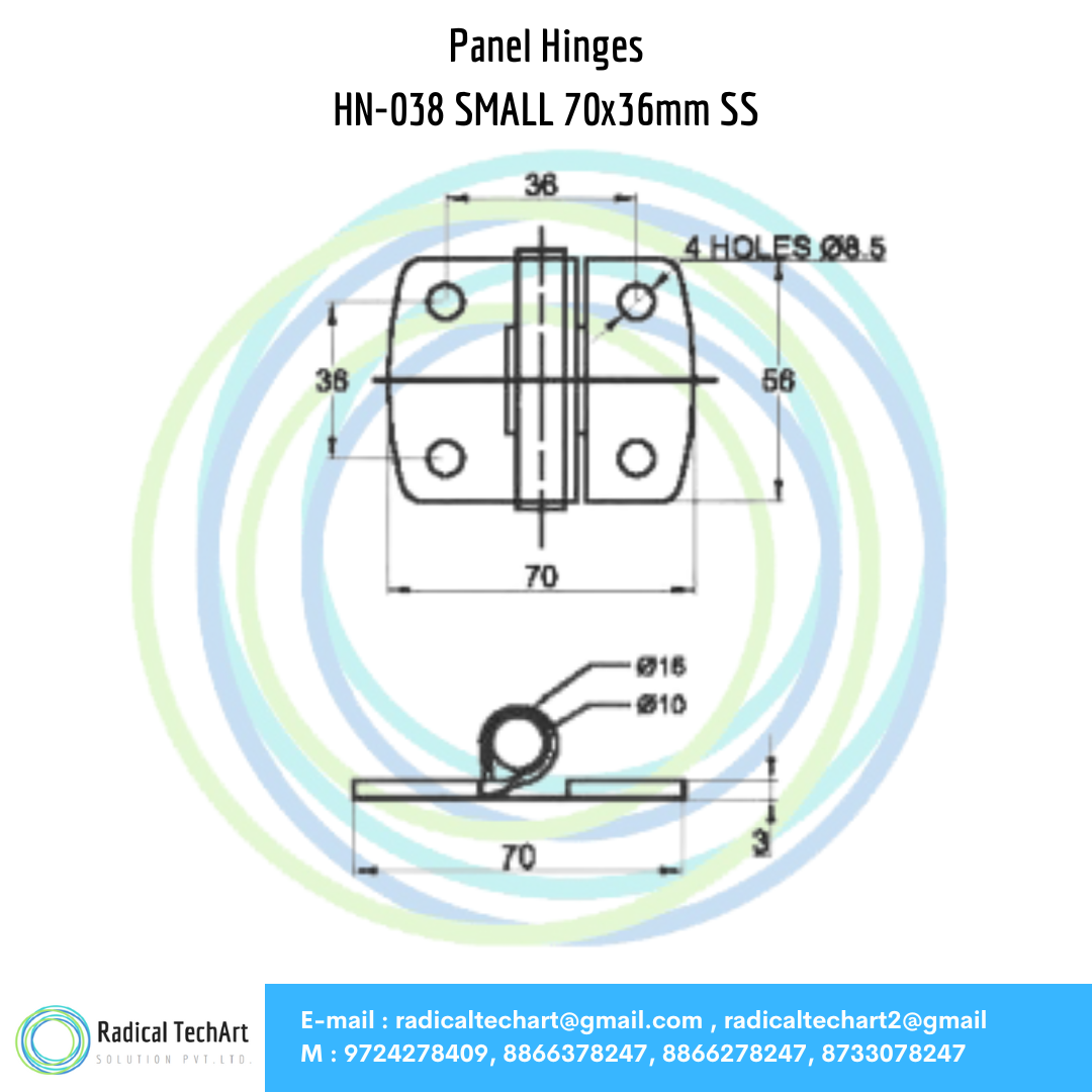 HN Series Panel Hinges
