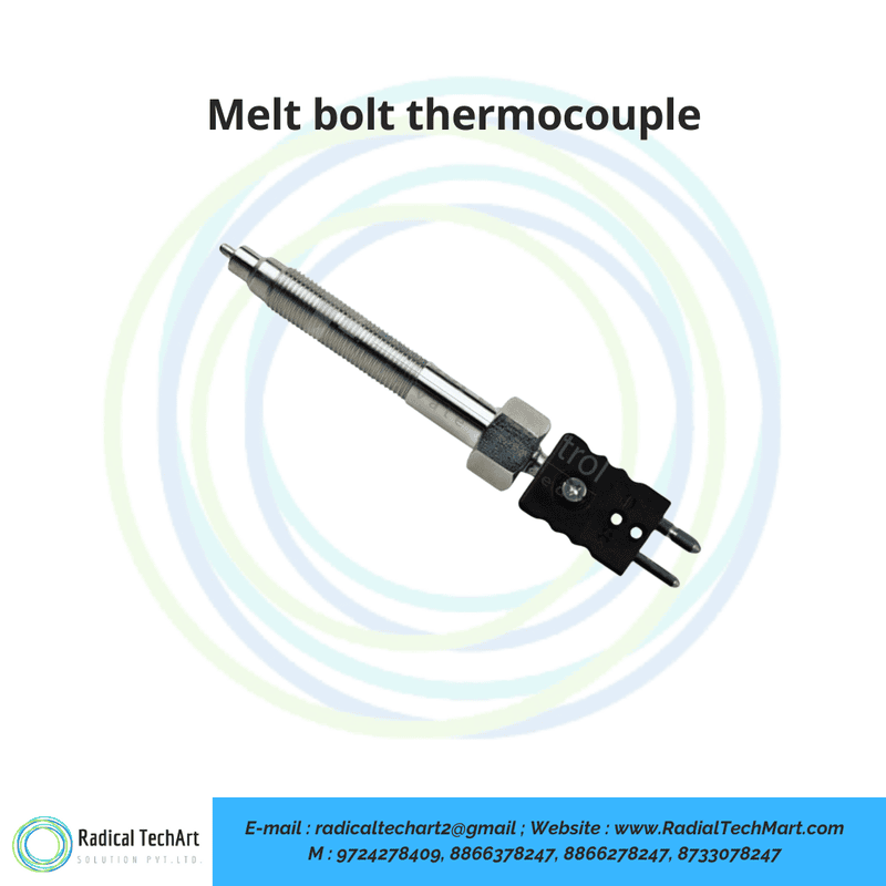 Melt bolt thermocouple