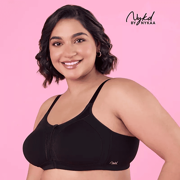 Nykd By Nykaa Everyday Cotton M-Frame Bounce Control Non-Padded Non-Wired Bra NYB101B