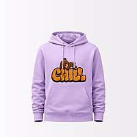 Unisex Lavender Chill Graphic Printed Hoodie