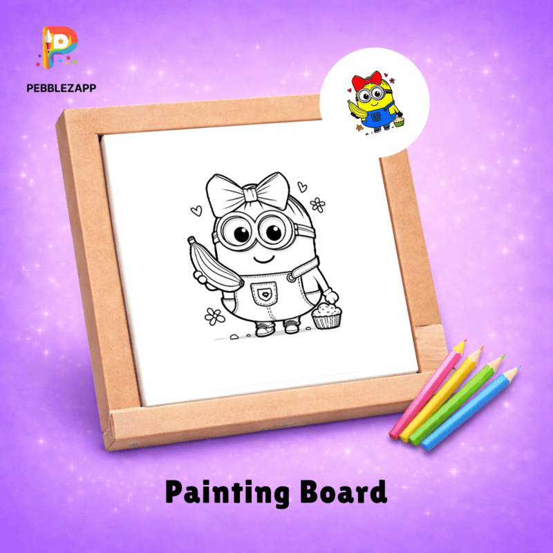 Cute Minion Coloring