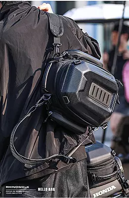 Rhinowalk 12-18L Motorcycle Hard Shell Tail Bag