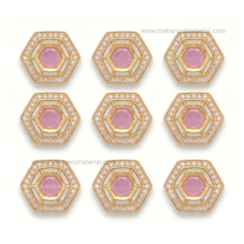 Diamond Kundan Hex
